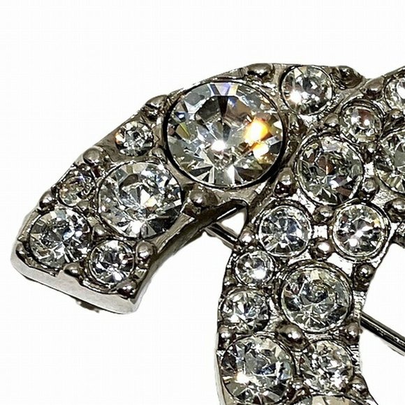 CHANEL Coco Mark Rhinestone Accessory Brooch - Picture 5 of 9